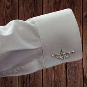 Trumpet Cufflinks Music Musician Classical Brass Player Gift for Trumpet Player